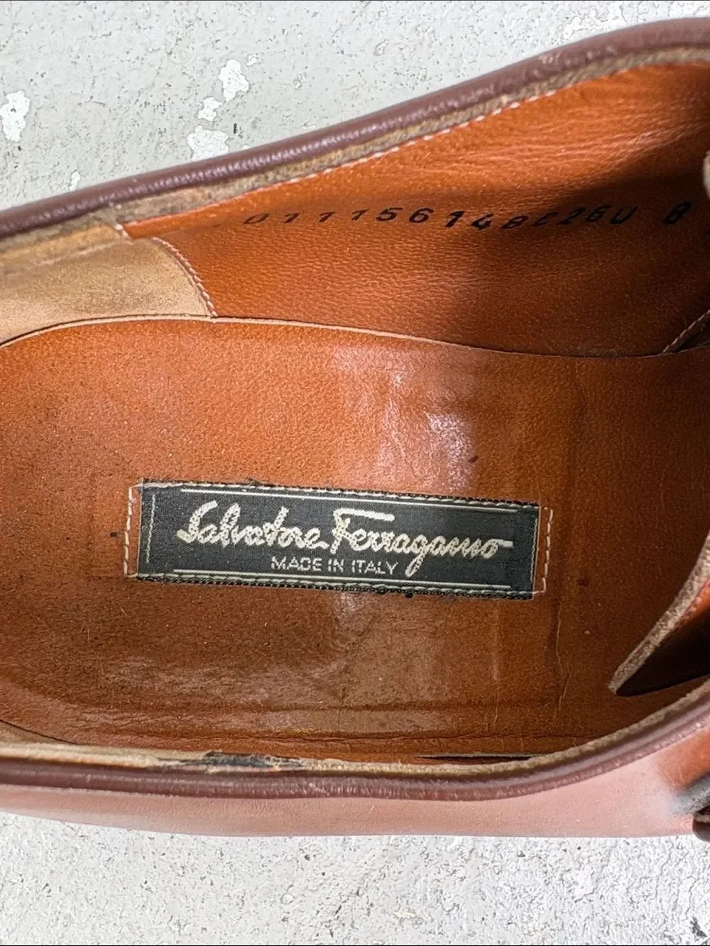 Ferragamo vintage monk strap slip on